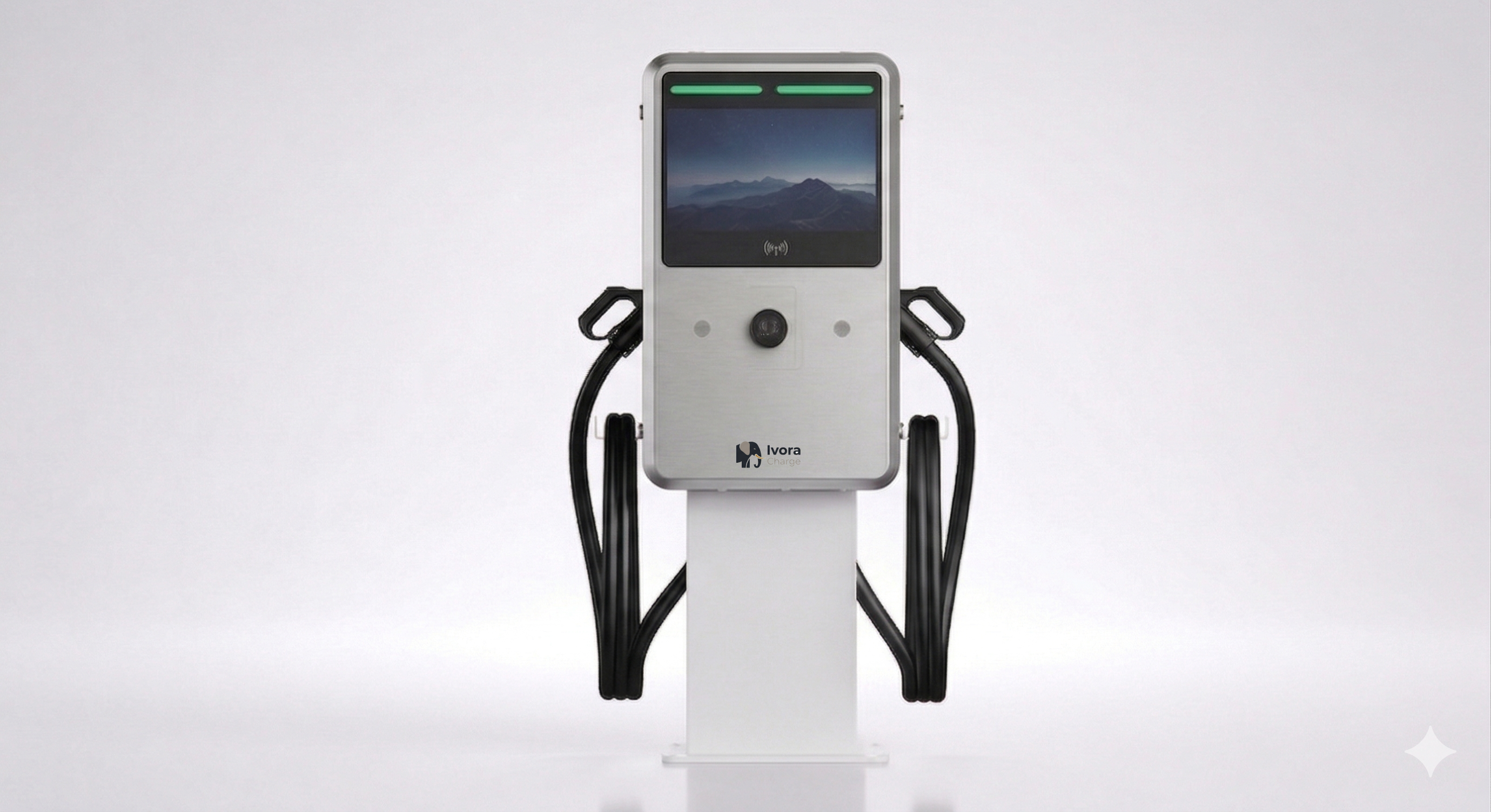 Ivora DC fast charger installed at a retail center